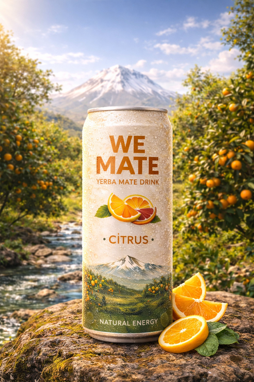 We Mate Citrus — natural yerba mate energy drink
